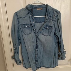 Denim button up
